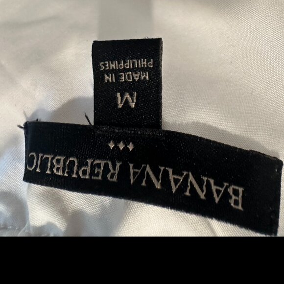 Banana Republic Ruffled Cotton One Shoulder Medium Top - Picture 2 of 3